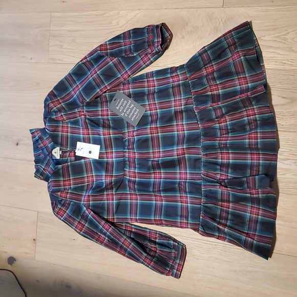 Tuckernuck Highland Tartan Royal Shirt Dress Plaid New Without Tags S - Picture 5 of 12